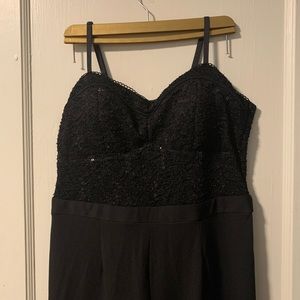 Black Sequin Formal Jumpsuit